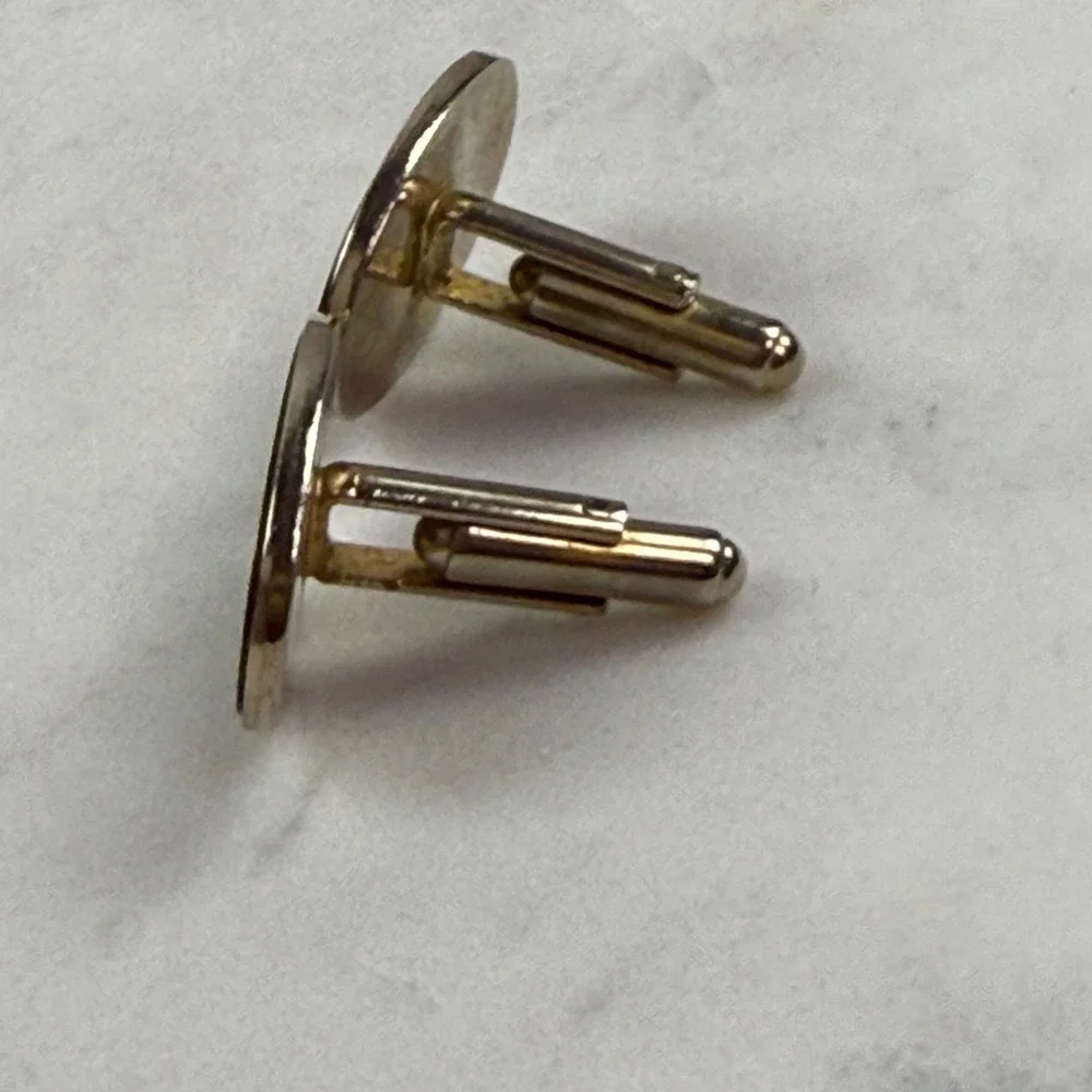 Unbranded Cufflinks Mens OS Gold Tone Tandem Bicycle Couple Novelty Vintage